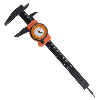 Plastic Dial Vernier Caliper Ruler Gauge Professional Measuring Ruler Tool 6inch