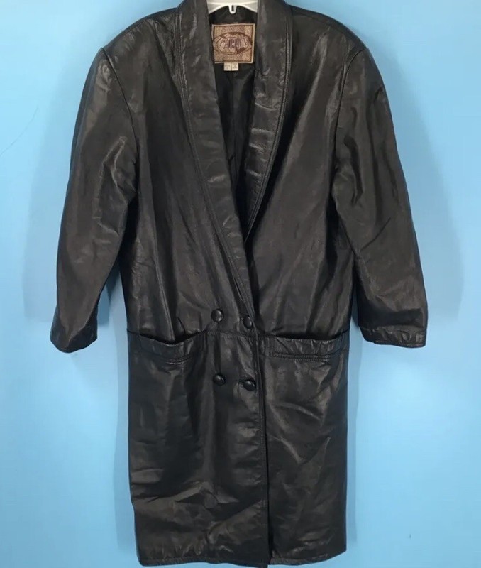 Women's International Leather Collection Take Trench Coat - Size-S (Petite)