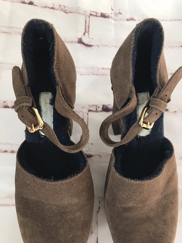 Zoccoli L'autre Chose foderati in shearling scamosciato plateau taglia 36 Made in Italy - Foto 10 di 12