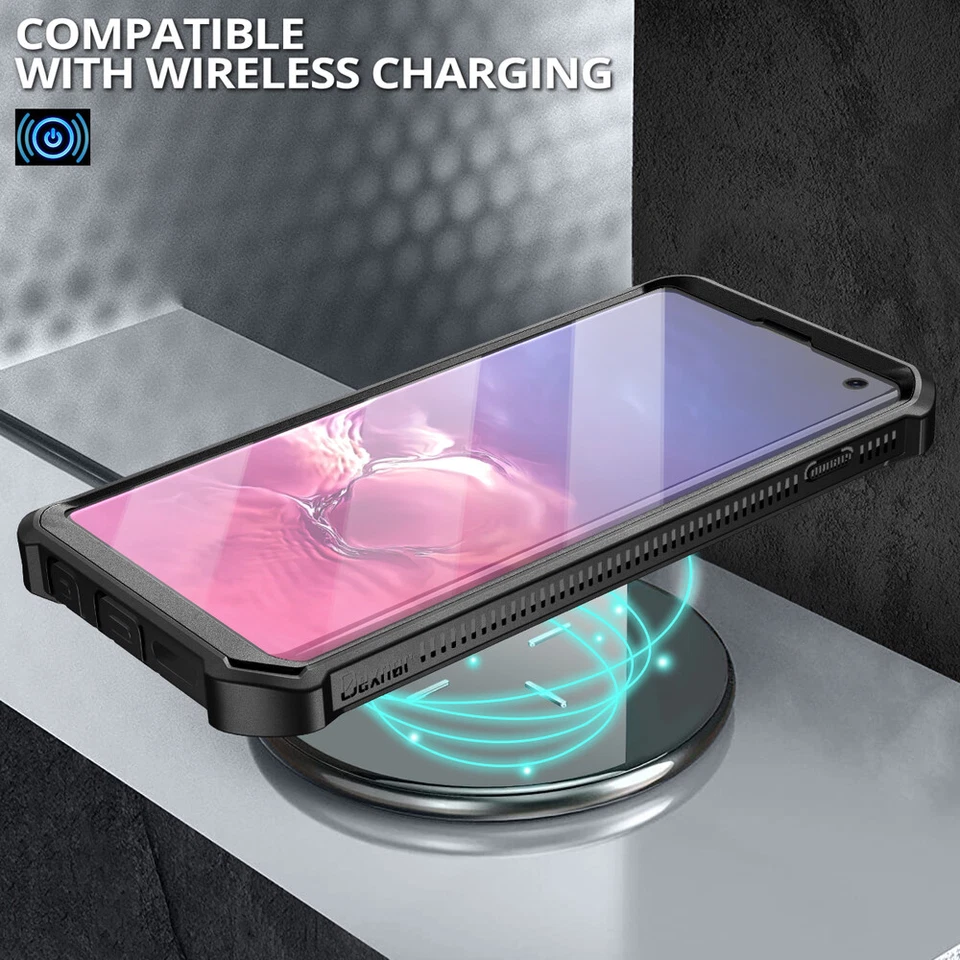 Funda Dexnor para Samsung Galaxy S10 cubierta de alta resistencia y protector de pantalla de soporte Foto 2 de 4