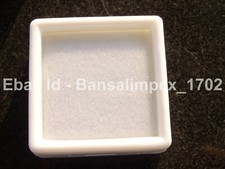 60 Pcs 4 x 4 Cm White Gem Display plastic box Storage for Gems / Diamonds