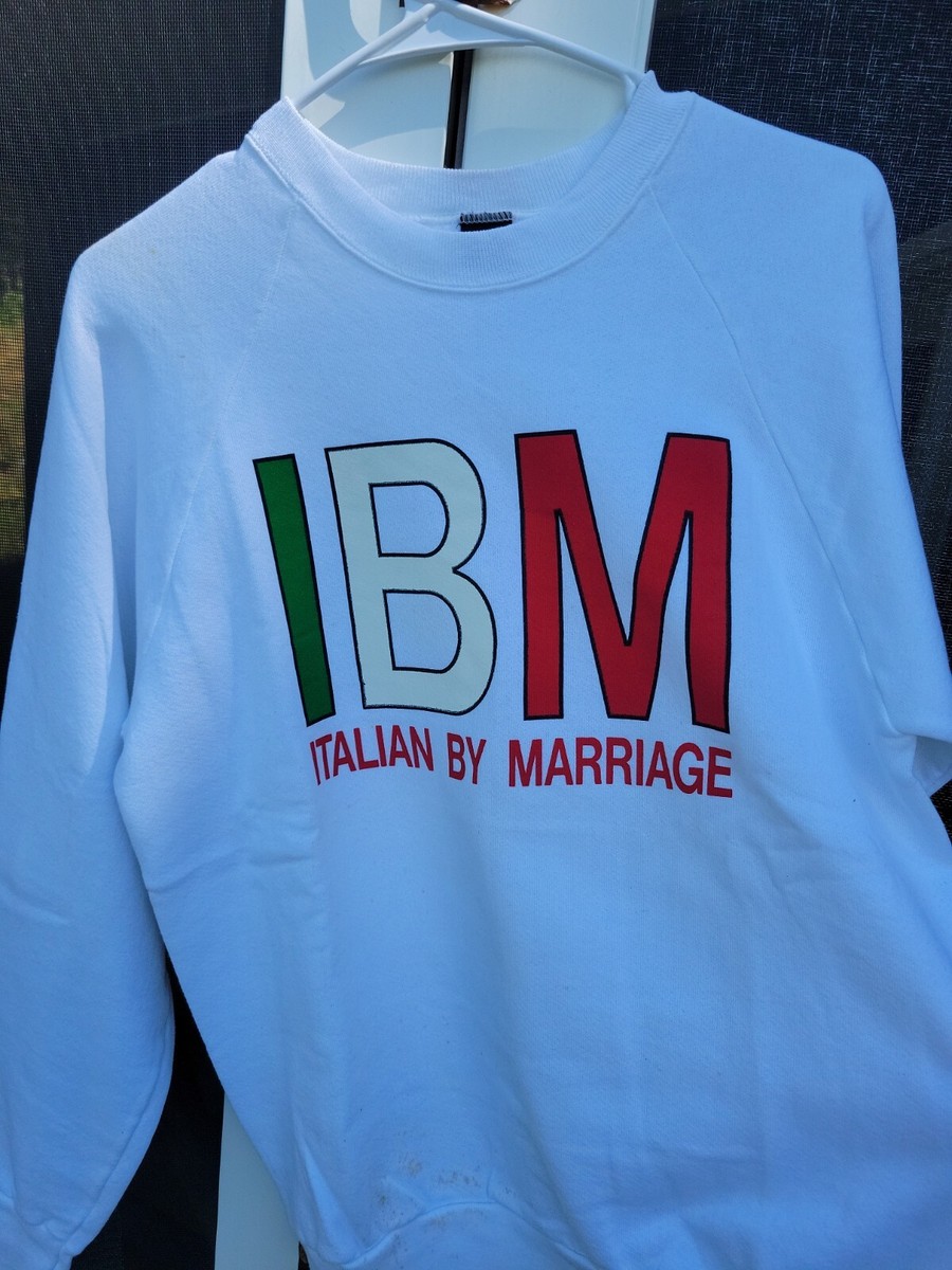 Vintage 80s IBM CPU Computer Promo Joke Tee T Shirt Italian Adult L Italy Funny View 2