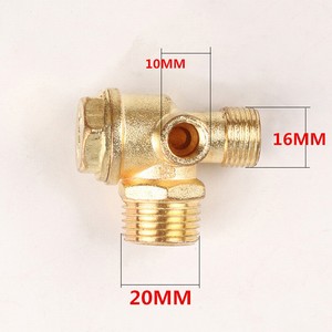 parts pneumatic central valve check air 1pc 20mm brass port replacement
