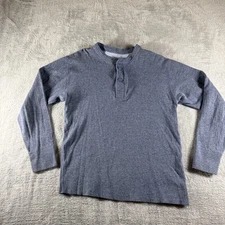 LL Bean Shirt Mens Medium River Drivers Double Layer Wool Blend Base Thermal