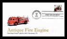 DR JIM STAMPS US COVER FIRE ENGINE ANTIQUE TOYS FIRST DAY ISSUE