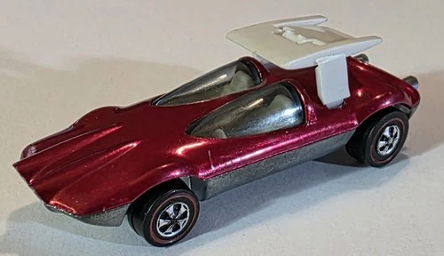 1969 Hot Wheels Redline Swingin Wing Red US Base
