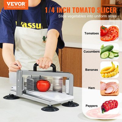 Commercial Tomato Slicer, 1/4 inch Tomato Cutter Slicer, Bananas