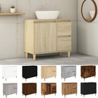 Badschrank Waschbeckenunterschrank Badezimmerschrank mit 2 Schubladen 65x33x60cm