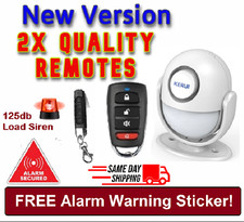 VAN-Boat-Car EASY-FIT Security Alarm System Entry Motion Sensor Siren+2 Remotes