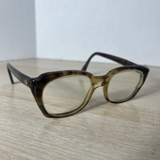 Vintage Titmus Z87 Eyeglasses Arms 5 3/4 Translucent Brown READ DESC 50-19