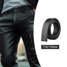 Ratchet Belt Strap Black 35mm Formal for Men Versatile Simple Casual Trendy