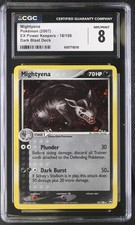 CGC 8 MIGTHYENA 18 EX POWER KEEPERS HOLO DARK BLAST DECK POKEMON