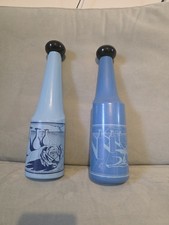 Vintage Surrealist Glass Bottles by Salvador Dali 1970s Rosso Antico
