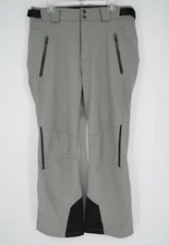 Emporio Armani EA7 Mens Large Gray Technical Ski Snow Pants Trousers Straight