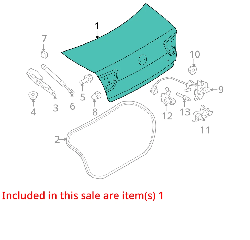 Se adapta a Mercury Milan 2006-2011 puerta ASM MALETERO COMPARTM 9N7Z5440110A - NUEVO OEM Foto 2 de 3