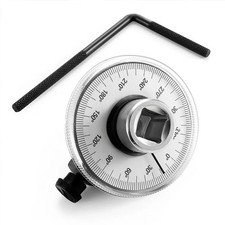 12 Inch Torque Wrench Angle Gauge Tool 360 Adjustable 12 Drive Torque Meter
