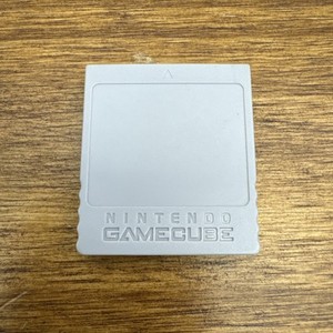 Official Nintendo Gamecube Memory Card DOL-008 Genuine Grey OEM Tested Working