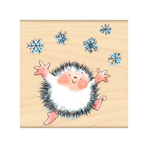 Penny Black Wood Mounted Rubber Stamp - Celebrating Snow 4095H