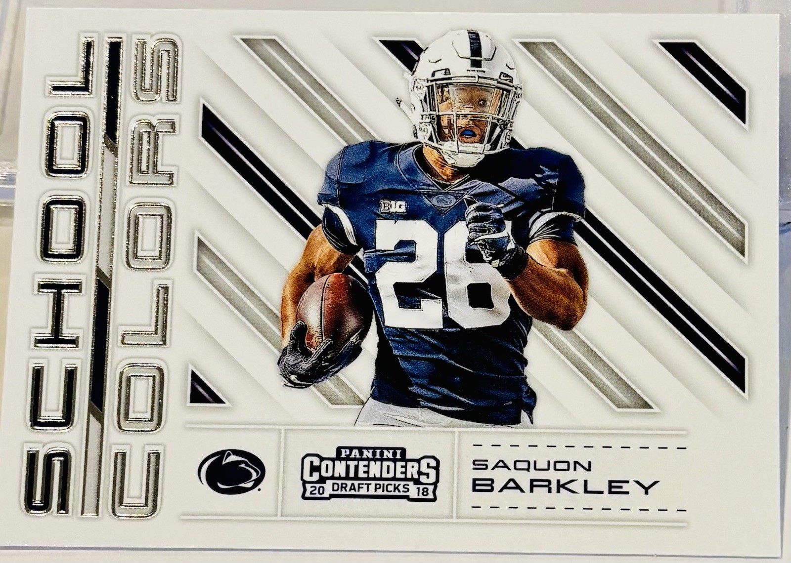 2018 Saquon Barkley Panini Contenders Draft picks -School Colors