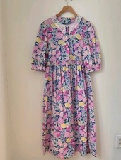 Vintage Laura Ashley Floral Collar Dress