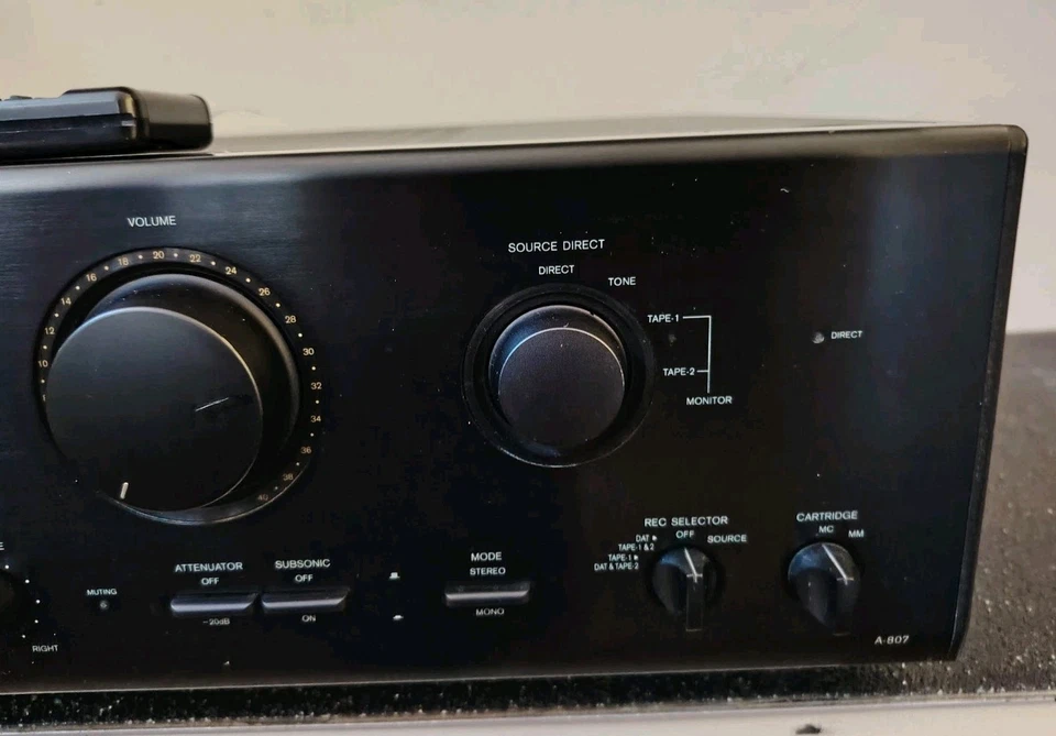 Onkyo A807 Amplificatore stereo hifi con telecomando - Immagine 4 di 4