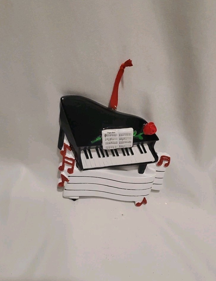 Piano Player Musician Personalizable Christmas Tree Ornament Decoration Polar X