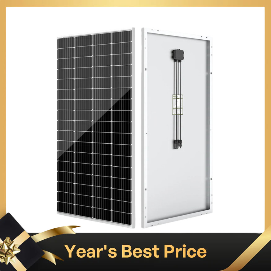 HQST 200 Watt Solar Panel, 9BB Monocrystalline Solar Panels
