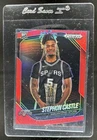 2024-25 Panini Prizm Black Stephon Castle RC Red Prizm Rookie #/299 Spurs