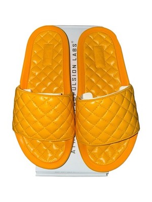 APL Lusso Slide Mango Quilted Women Size 6 Luxury Nappa Leather Recovery Sandals