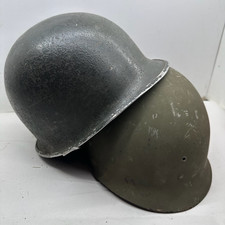 Original WW2 US M1 Combat Casque - Pivot Bail Avant Couture - Westinghouse Tapis