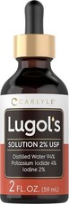 Non-Expiring Lugol's Iodine Liquid Solution Supplement w/ Dropper