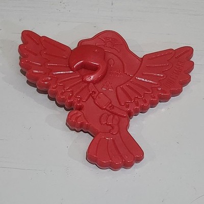 NEVER USED Bullymake Red Parrot Pirate Tough Nylon Dog Chew Toy 6'' USA Rare HTF