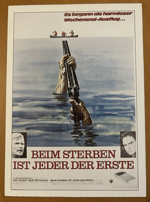 Beim Sterben ist jeder der Erste - Filmkarte Filmplakatkarte Cinema - Jon Voight