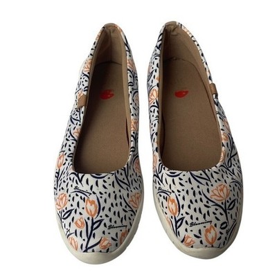 Uin Tulip in May 4 Painted Silk Ballet Flats 7