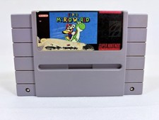 Super Mario World SNES Super Nintendo Game Tested Authentic SOME LABEL/CART WEAR