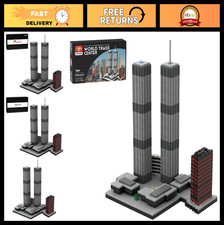 World Trade Center Building Blocks Set - 982pcs Architectural Model for Adults