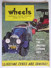 Wheels Magazine November  1956  - AUSTRALIA'S MOTOR MAGAZINE   - #6