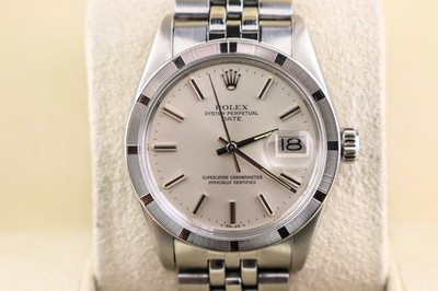 1976 Rolex Date 1501 Silver Dial SS USA Jubilee Trim Bracelet No Papers 34mm
