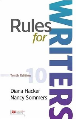 Rules for Writers - Spiral-bound, by Hacker Diana; Sommers Nancy - Very Good o