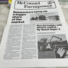 McConnel Farmpower range flails, balers etc  large format newspaper Dec1988 