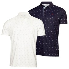 Calvin Klein Men's Treble Strike Print UV Protection Golf Polo Shirt