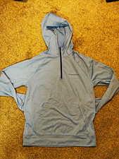 Vineyard Vines Men's Blue 1/4 Zip Pullover Hoodie Logo Kangaroo Pocket XS