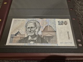 🇦🇺 1985 $100 Banknote Johnston/Fraser Serial ZDJ 661750 Rare👌