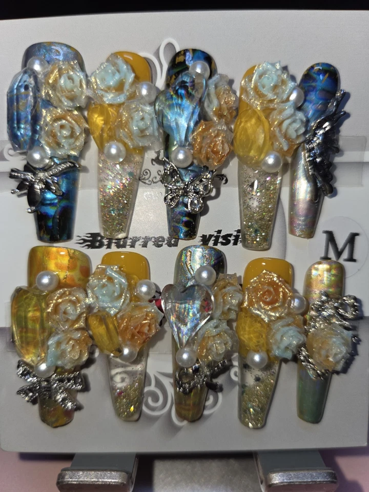 Press On Nails Handmade Medium Sarg Wassernägel Konvolut 4 - Bild 2 von 4