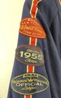 Vintage 90s GAP Varsity Legend Wool Blend Bomber Jacket Patches Navy Sz L — photo 3