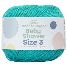Aunt Lydia's Baby Shower Crochet Thread Size 3 Ming Teal