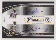 2011 Leaf US Army All-American Bowl 3/10 Bubba Starling Aaron Green Auto w6g