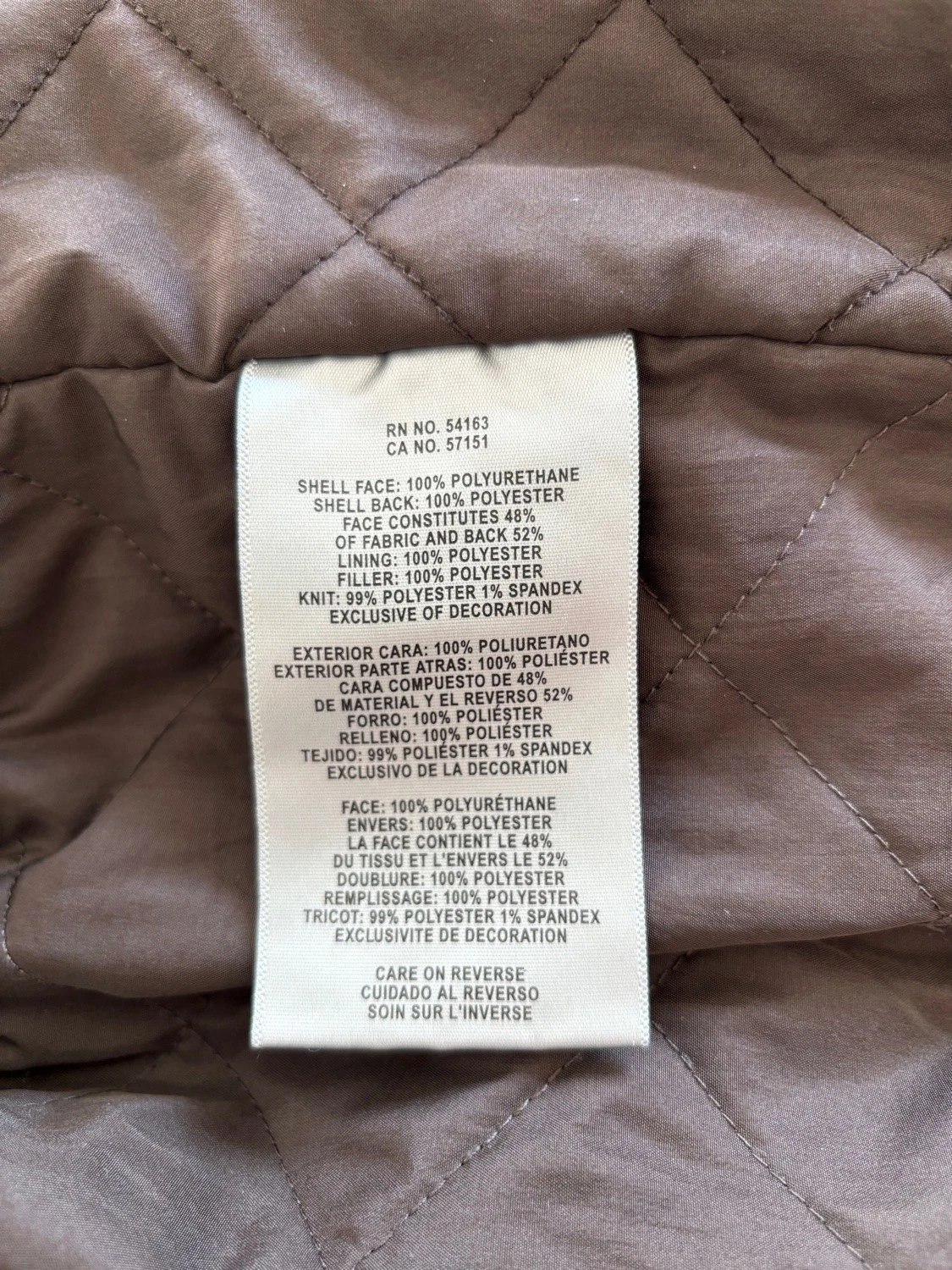 Levi's Men's Faux Leather Bomber Jacket Coat Brown XL New With Tags MSRP $195 - product detail image 9