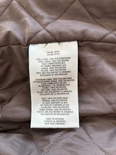 Levi's Men's Faux Leather Bomber Jacket Coat Brown XL New With Tags MSRP $195 image 9