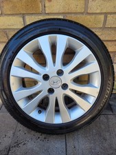 GENUINE HYUNDAI I20 16" ALLOY WHEEL & TYRE 195/50R16 2009-2013 FAST FREE P+P